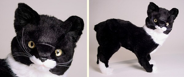 Piutre Stuffed Plush Manx Cat