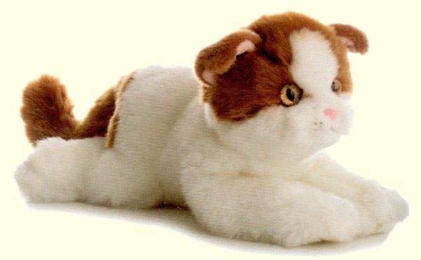 Aurora "Scottie" Lifelike Stuffed Plush Scottish Fold Cat