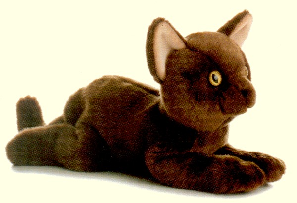 Aurora "Tika" Lifelike Stuffed Plush Burmese Cat