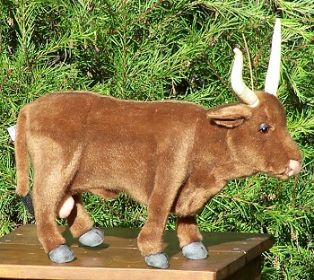 Hansa Stuffed Plush Longhorn Bull